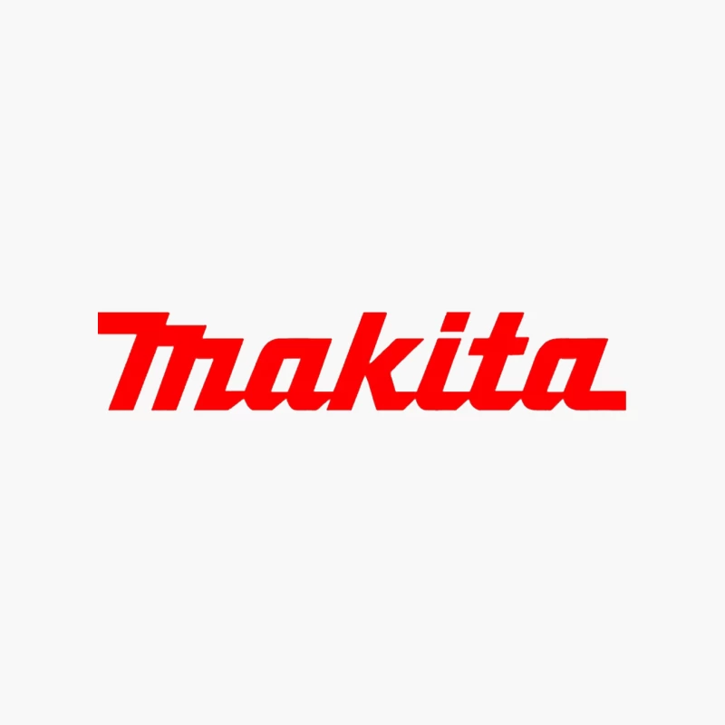 Makita Power Tools Brand Logo in Red Typography Cotton Tote Bag