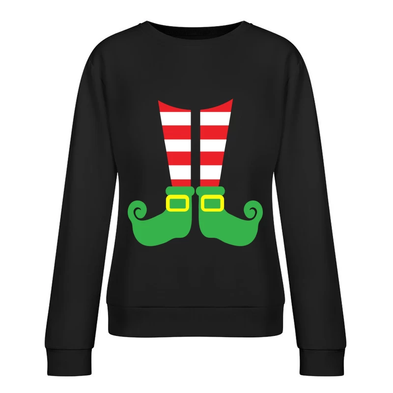 Chaussons de lutin colorés Femme Sweat-shirt à enfiler