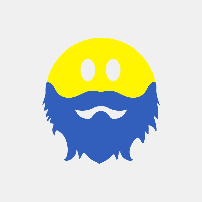Bearded Smiley Face Male Tank Top