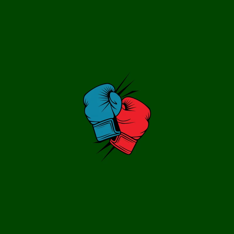 Gants de boxe rouge et bleu Coque iPhone