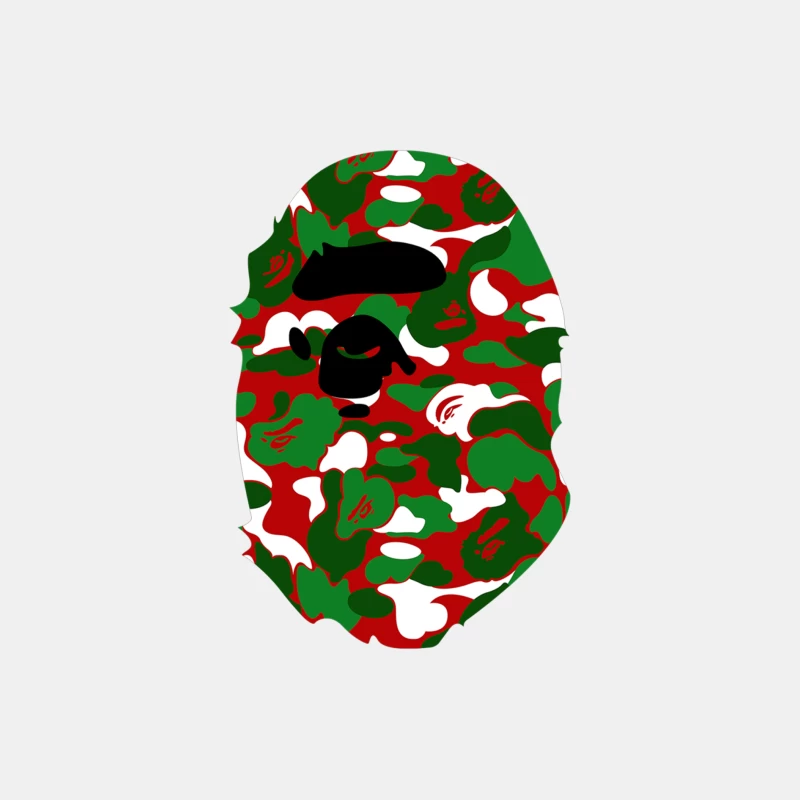 A Bathing Ape Camo Big Ape Head 2016 Male Tank Top