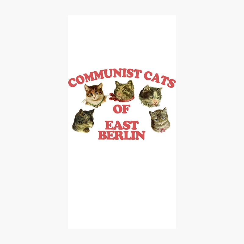 Communist Cats Of East Berlin  Retro Style Cat Lover Gift! iPhone Case