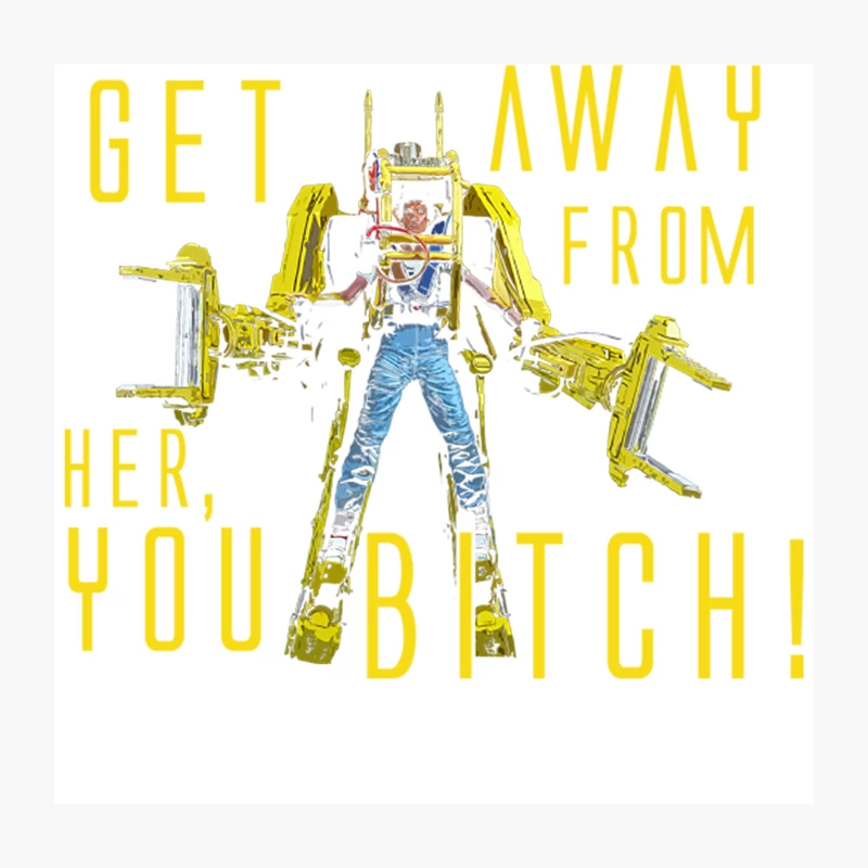 Get away from her you bitch!  Aliens - Ripley Quote Throw Pillow