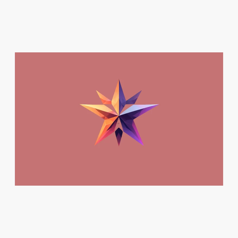 Modern Colorful Geometric Star Logo Travel Mug