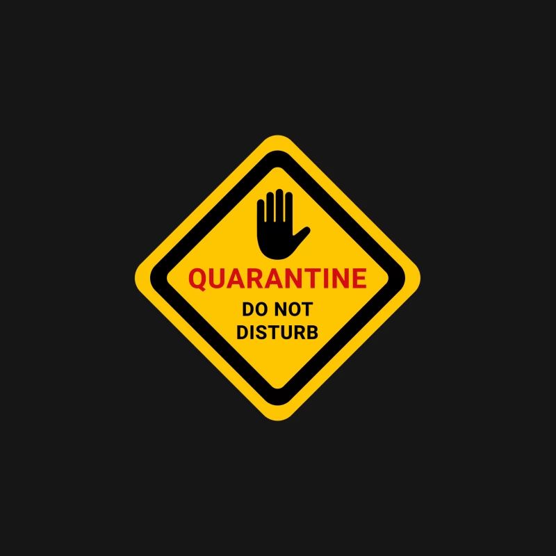 Panneau de quarantaine : ne pas déranger Femme T-Shirt