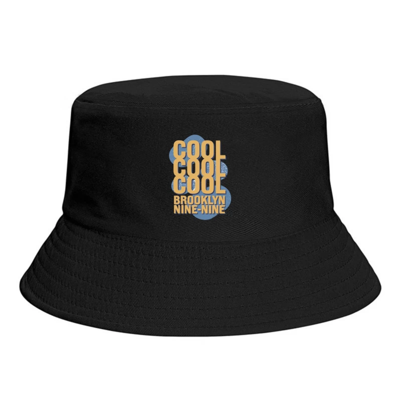 Cool Brooklyn Nine-Nine: Retro Typography Design for Comedy TV Show Bucket Hat