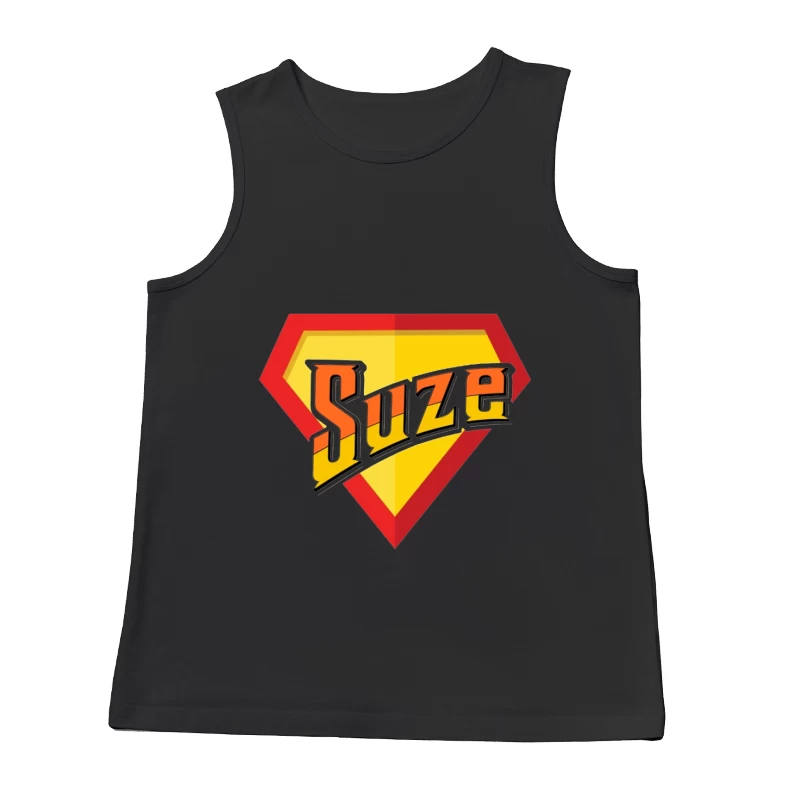 Suze Drink Logo in Superman Shield Style Male Tank Top