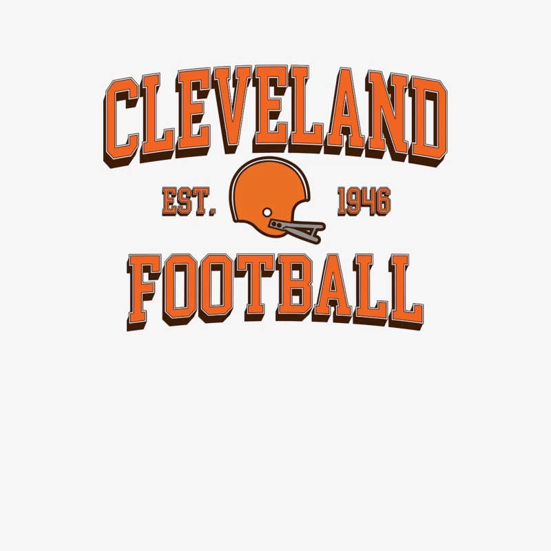 Cleveland Browns NFL Football Team Vintage Logo Est. 1946 Female Long Sleeve T-Shirt