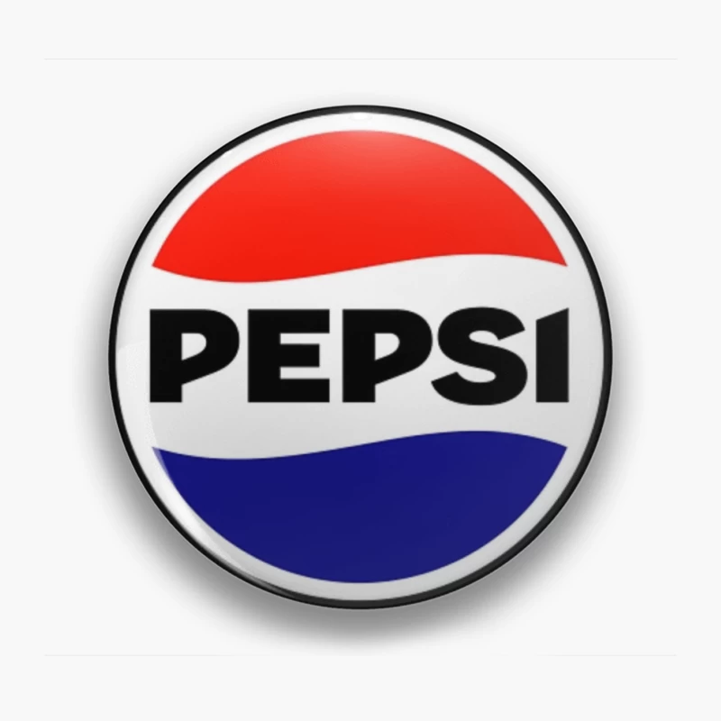 Classic Pepsi Cola Circular Logo Design Pin