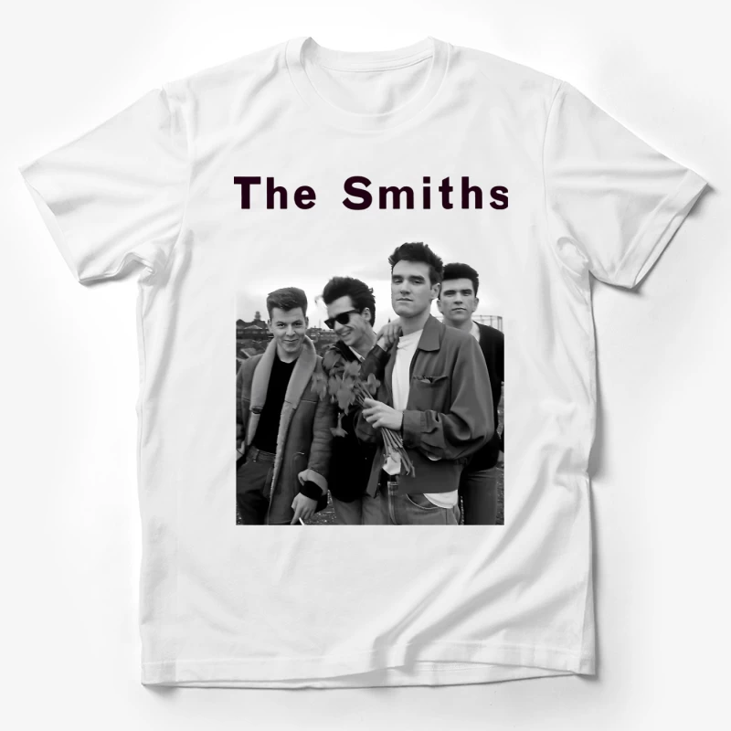 The Smiths: Iconic 1980s British Indie Rock Band Portrait Male T-Shirt