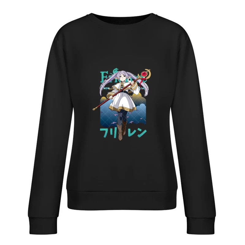 Fantasy Abenteuer mit einem Zauberwesen Damen Pullover Sweatshirt