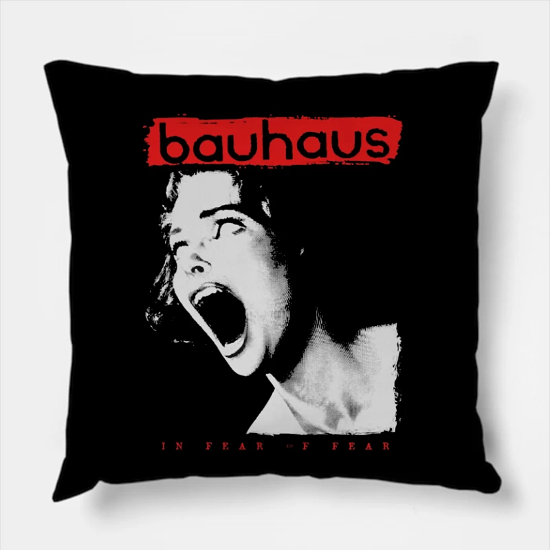 Bauhaus - In Fear of Fear Gothic Album Art Throw Pillow