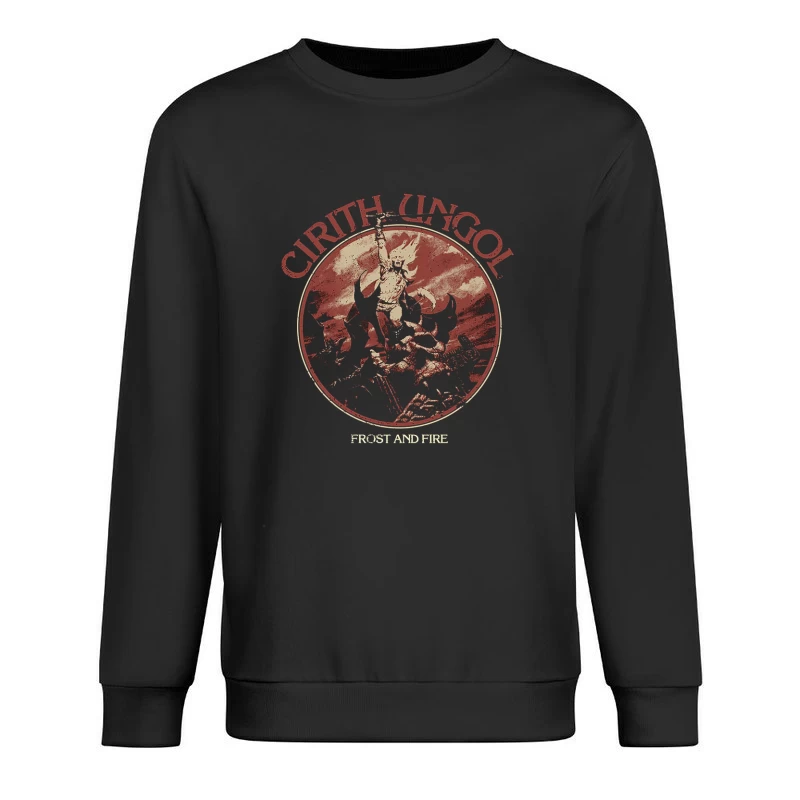 Cirith Ungol Frost and Fire Male Pullover Sweatshirt