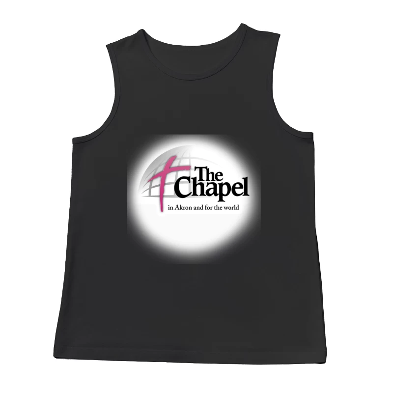 The Chapel Church Logo with Pink Cross - Akron Religious Organization Male Tank Top