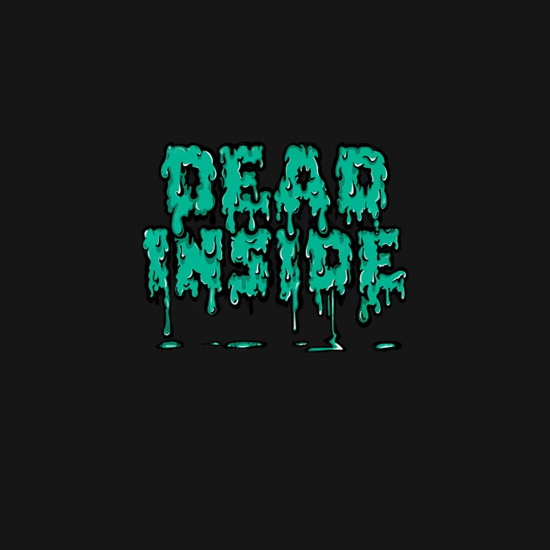 DEAD INSIDE - Nihilist Melty Grime Art Graphic Design Desk Mat