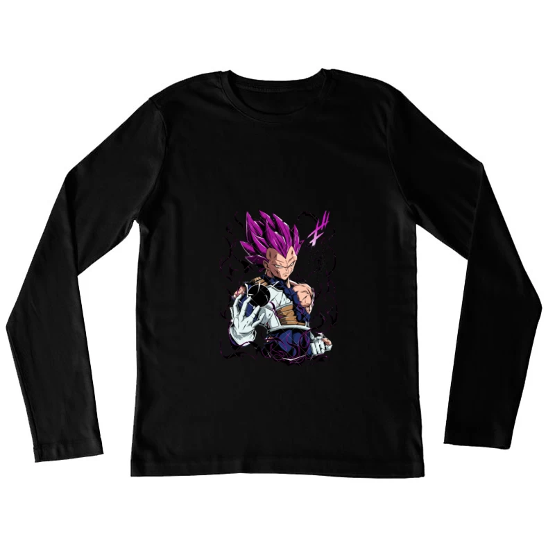 Krieger mit violetter Energie Damen Langarm T-Shirt