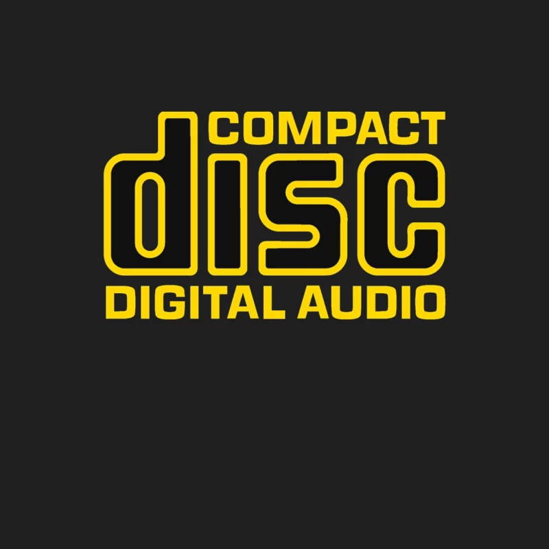 Vintage Compact Disc Digital Audio Yellow Logo Design Male Tank Top