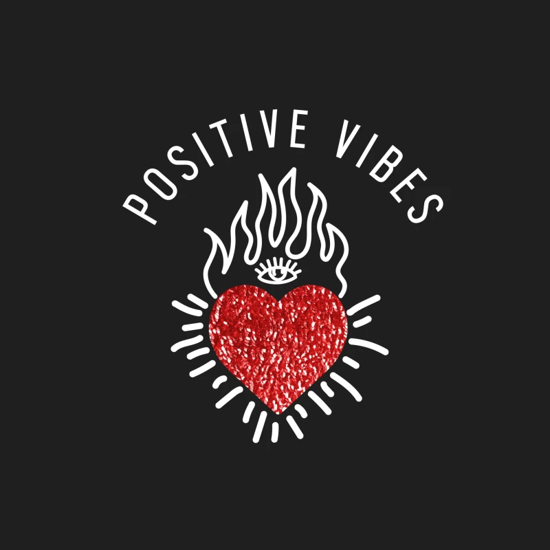 Positives Herzdesign mit Flammen Herren Tanktops