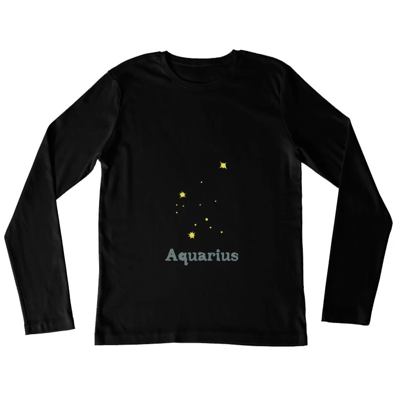 Sternbild Aquarius Damen Langarm T-Shirt