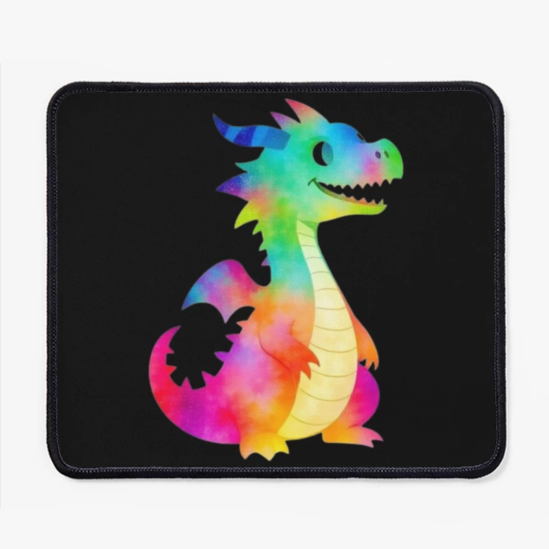 Colorful Cartoon Dragon Character Mouse Pad