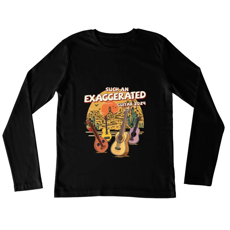 Exaggerated Gitarrenfestival 2024 Damen Langarm T-Shirt
