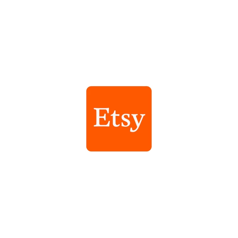 Etsy Official Logo - Orange Square E-commerce Marketplace Icon Coffee Mug