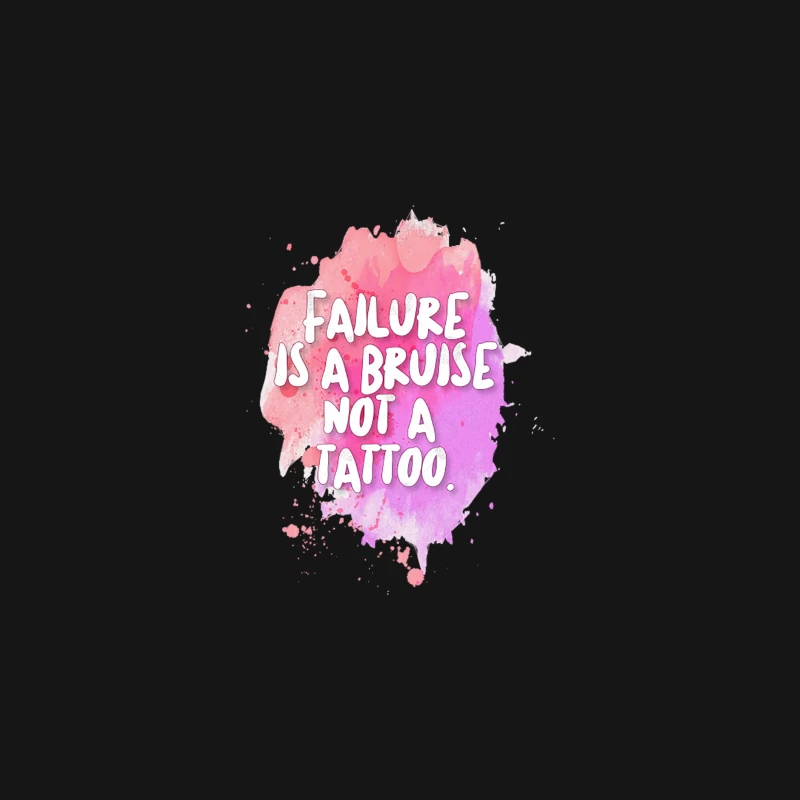Failure is a bruise, not a tattoo. InspirationalMotivational Quotes Desk Mat