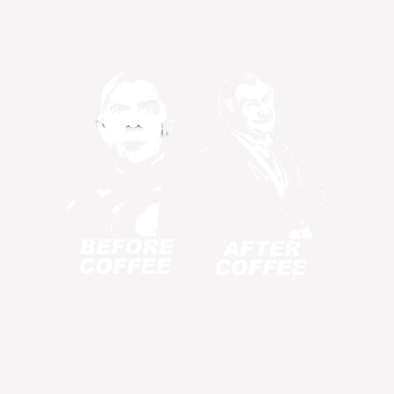 The difference a cup or two make - Dracula and Grandpa Munster Male T-Shirt