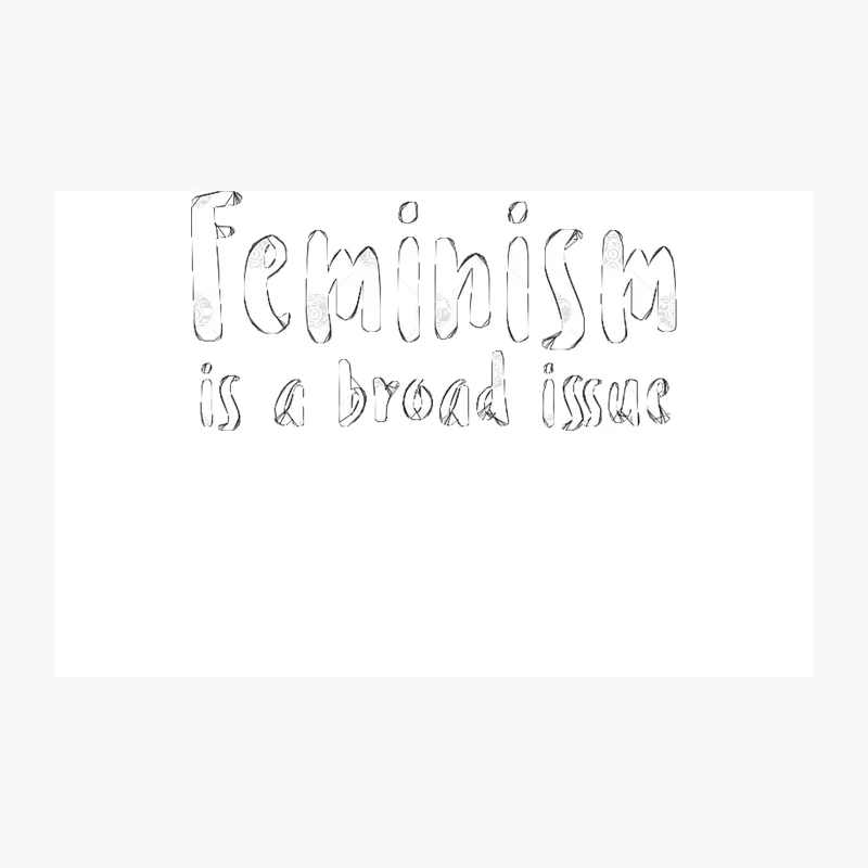 Feminism is a broad issue Travel Mug