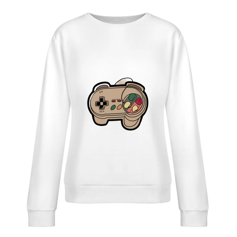 Manette de jeu rétro Femme Sweat-shirt à enfiler