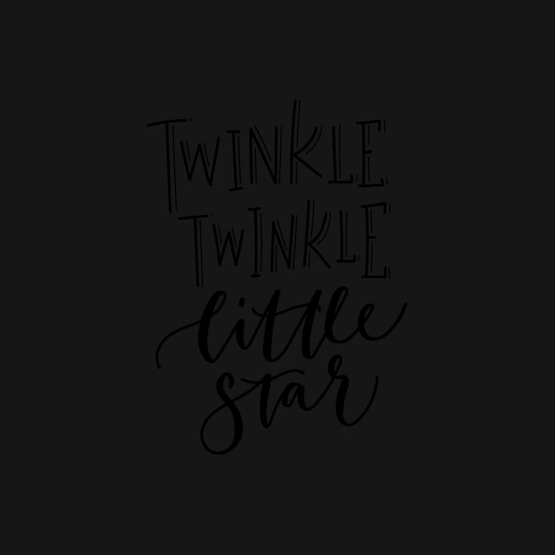 Texte artistique inspiré de Twinkle Twinkle Little Star Femme T-Shirt