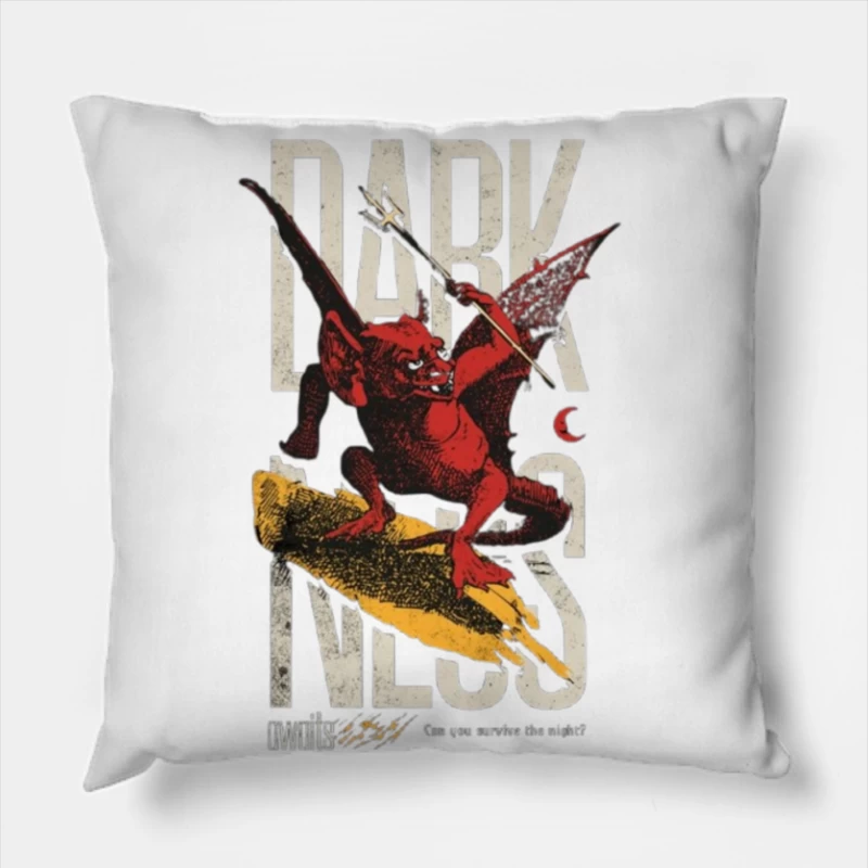 Dark Souls Red Demon Fantasy Gaming Art Throw Pillow