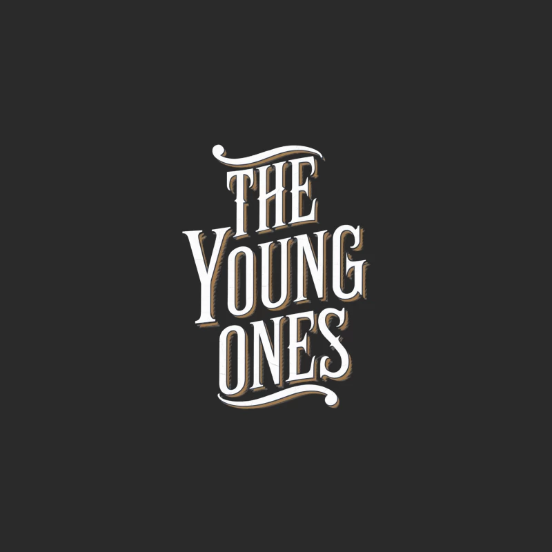 Vintage Typography Design: "The Young Ones" Text Baseball Cap