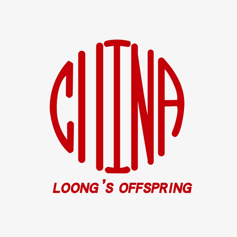 China Loong's Offspring Logo Design Female Pullover Sweatshirt