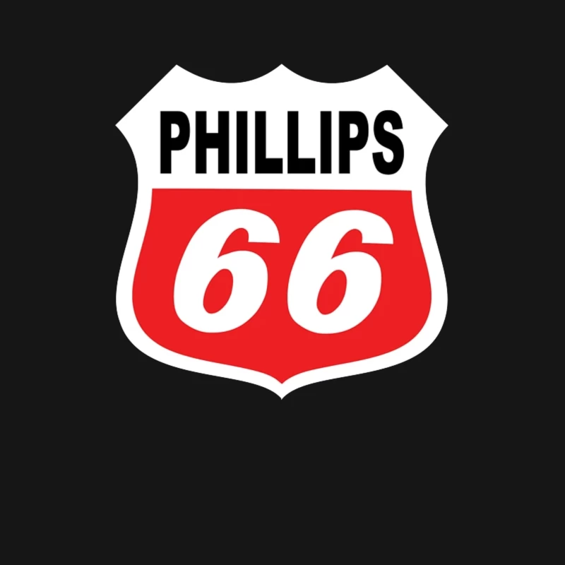 Phillips 66 Classic Shield Logo Design Male T-Shirt