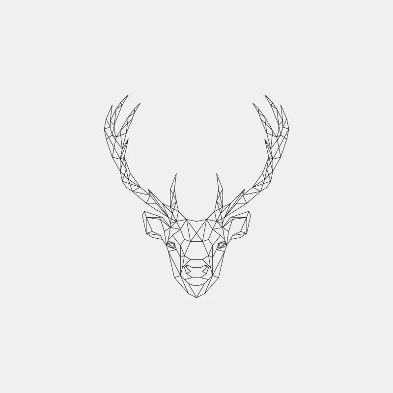 Design géométrique de tête de cerf Homme Débardeur