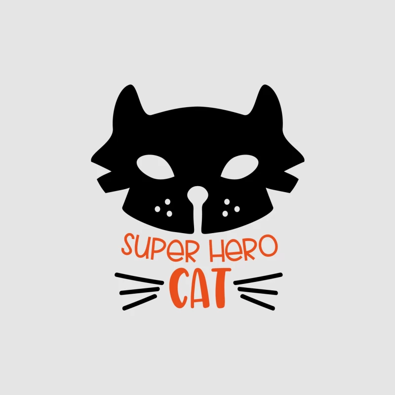 Chat super-héros stylisé Homme Sweat à capuche