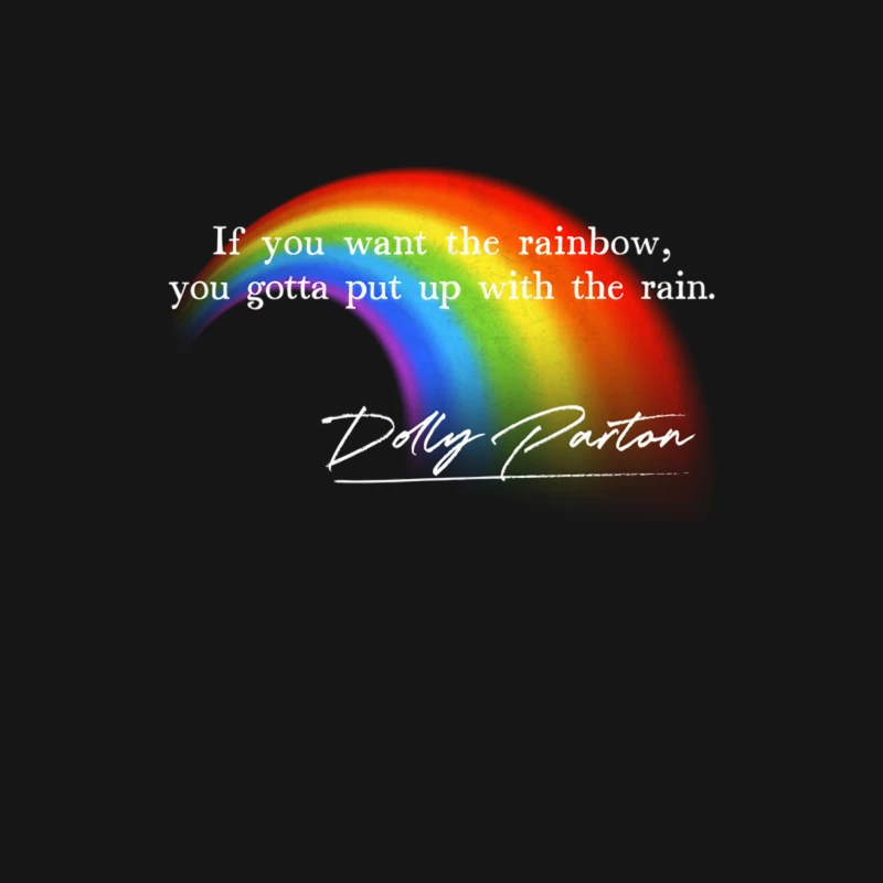 Dolly - Rainbow Quote Design Male Long Sleeve T-Shirt