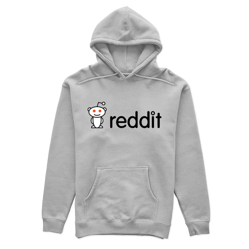 Reddit Logo with Snoo Mascot Female Pullover Hoodie