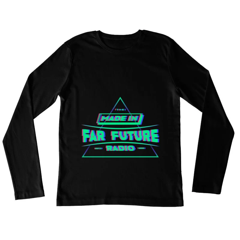 Made in Far Future Radio Logo Damen Langarm T-Shirt