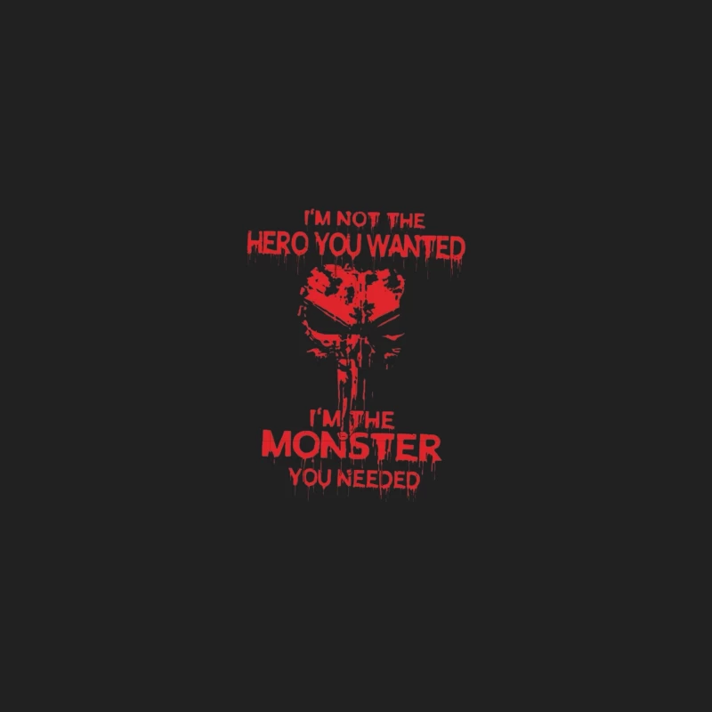 Hero vs Monster Quote Design Bucket Hat