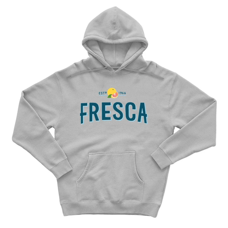 Vintage Fresca Soda Logo Design from 1966 Male Pullover Hoodie