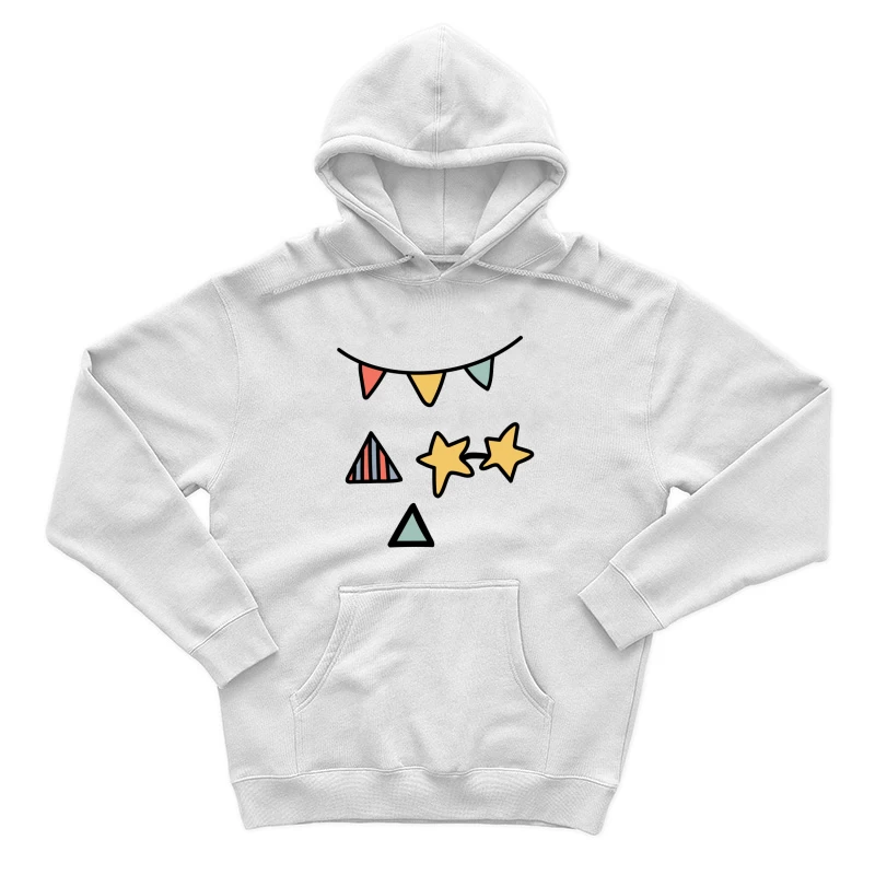 Décor de fête avec motifs étoilés et triangulaires Homme Sweat à capuche