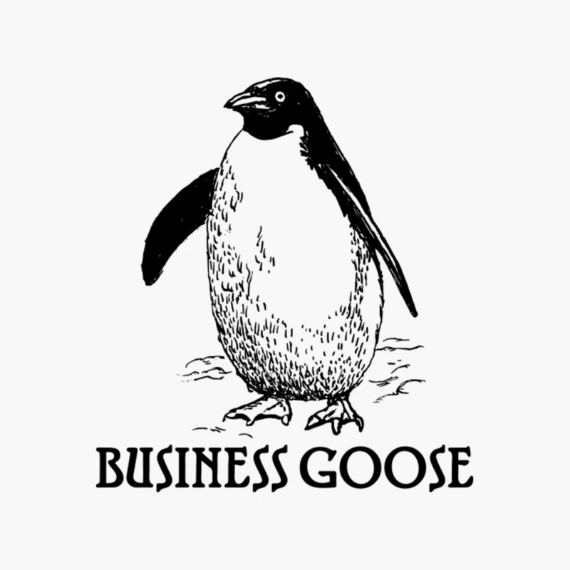 Penguin aka Business Goose Cotton Tote Bag