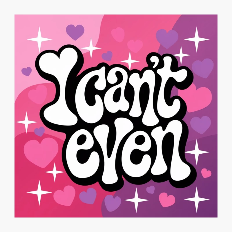 Retro Love Typography with Heart Design on Pink Background Pin