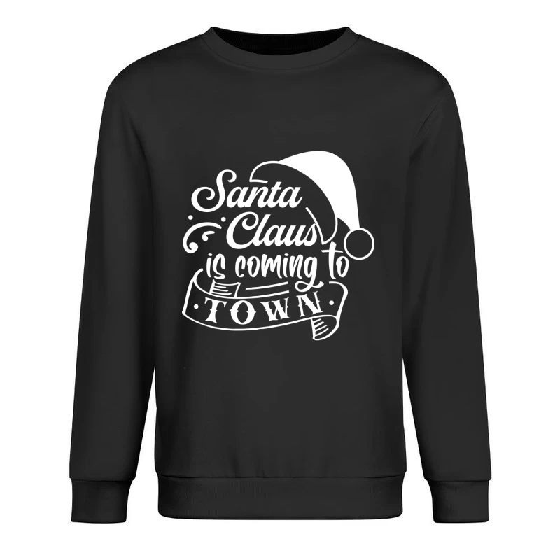 Design de Noël joyeux avec le Père Noël Homme Sweat-shirt à enfiler