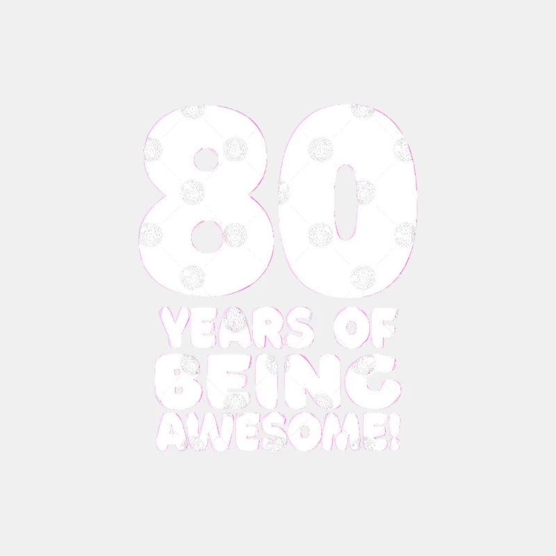 80 Years Of Being Awesome - Funny Birthday Design Male Tank Top