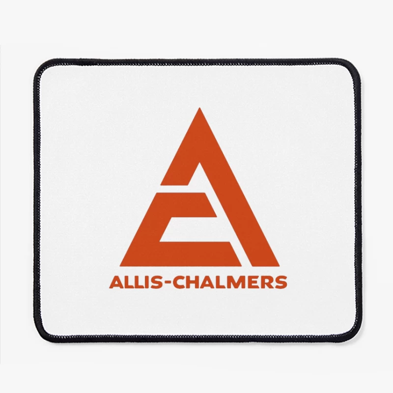 Vintage Allis-Chalmers Industrial Company Logo with Red Triangle Design Mouse Pad