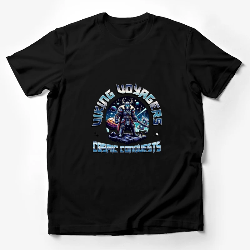 Kosmische Eroberungen der Wikinger-Reisenden Herren T-Shirt