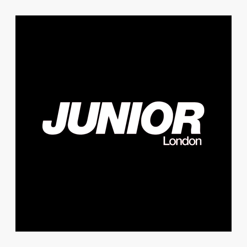 Junior London Outlined Logo Typography Pin